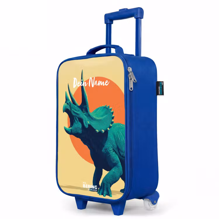 Kinderkoffer Blau - Dino - Triceratops - Tier — 8