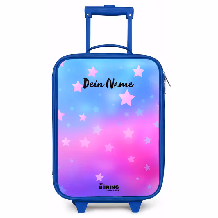 Kinderkoffer Blau - Sterne - Rosa - Blau — 1