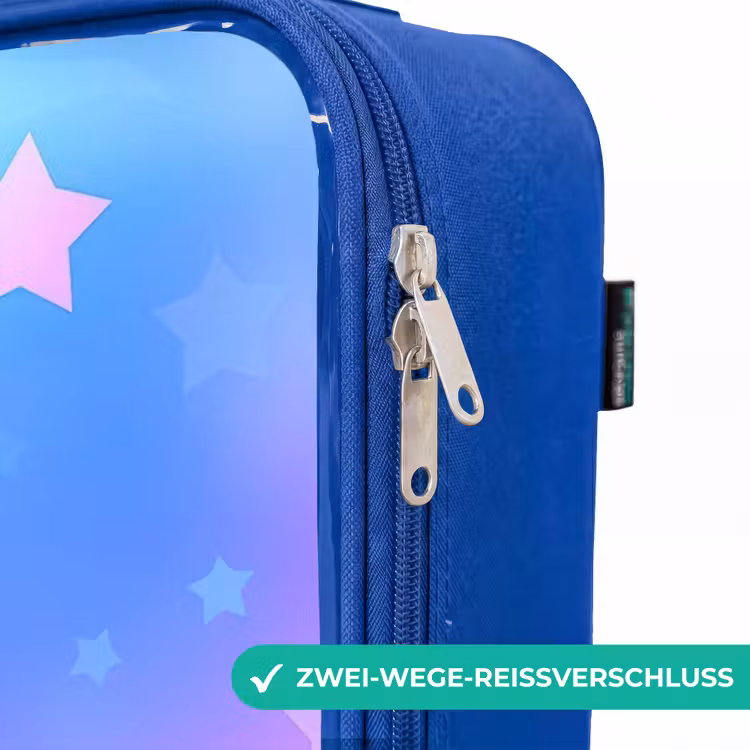 Kinderkoffer Blau - Sterne - Rosa - Blau — 5