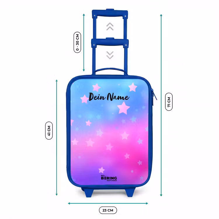 Kinderkoffer Blau - Sterne - Rosa - Blau — 7