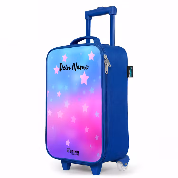 Kinderkoffer Blau - Sterne - Rosa - Blau — 8