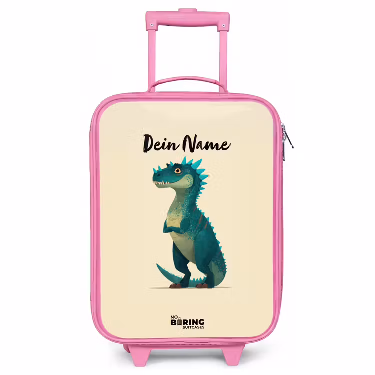 Kinderkoffer Rosa - Dino - Tier - Blau - Grün — 1