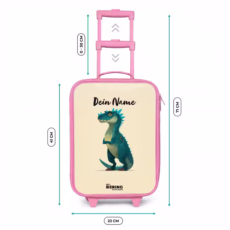 Kinderkoffer Rosa - Dino - Tier - Blau - Grün — 7
