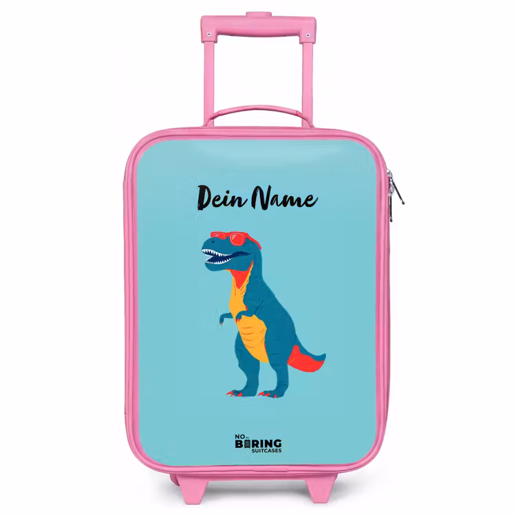 Kinderkoffer Rosa - Dino - Tier - Sonnenbrille — 1