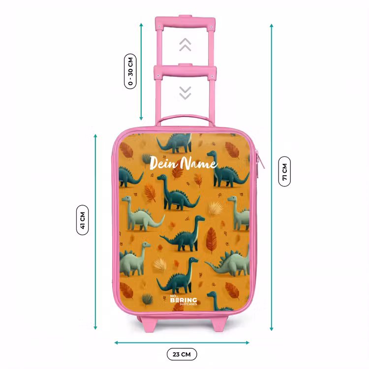 Kinderkoffer Rosa - Dino - Tiere - Muster — 7