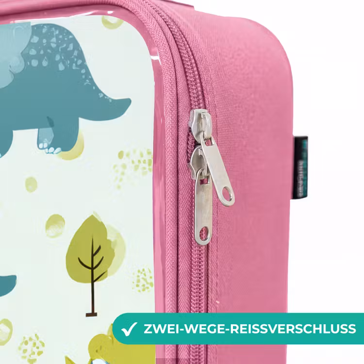 Kinderkoffer Rosa - Dinosaurier - Muster - Natur — 5