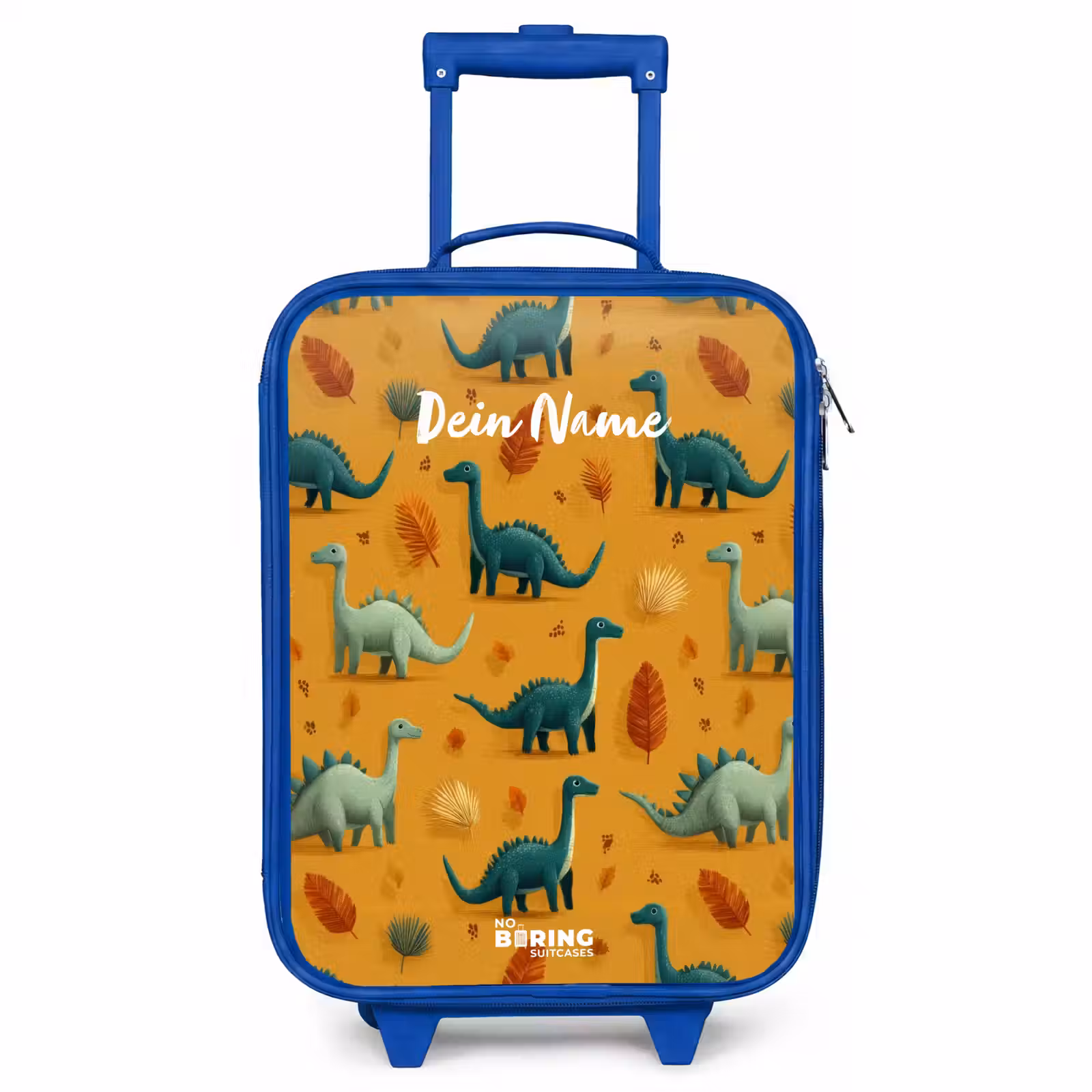 Kinderkoffer Blau - Dino - Tiere - Muster — 1