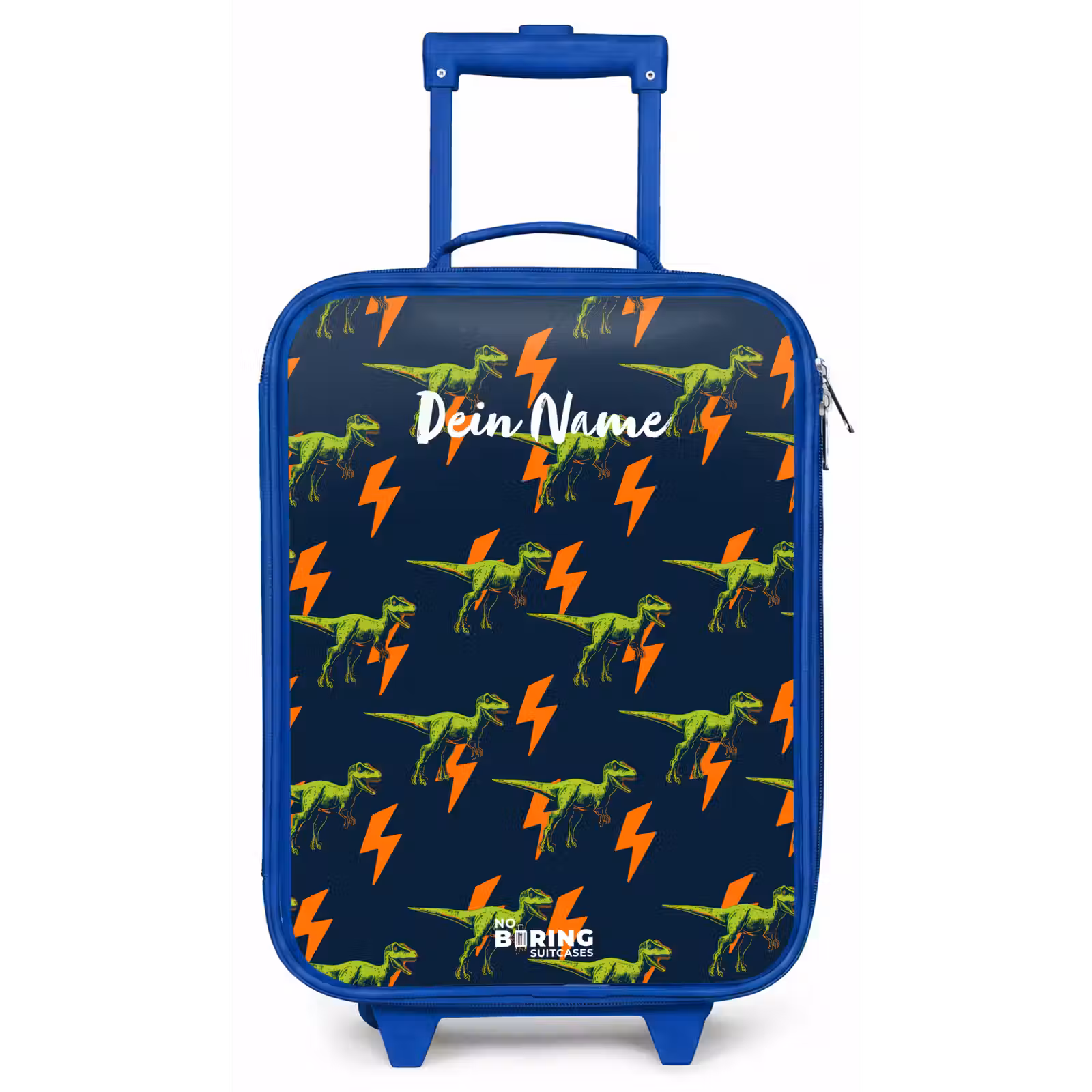 Kinderkoffer Blau - Dinos - Blitze - Tiere - Blau — 1