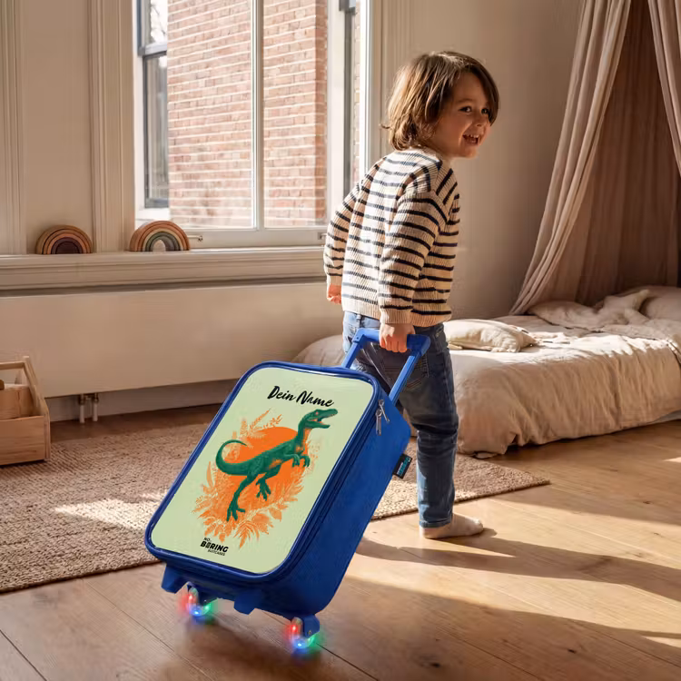 Kinderkoffer Blau - Dino - Natur - Grün — 2