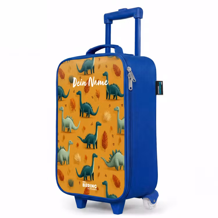 Kinderkoffer Blau - Dino - Tiere - Muster — 8