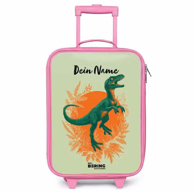 Kinderkoffer Rosa - Dino - Natur - Grün — 1