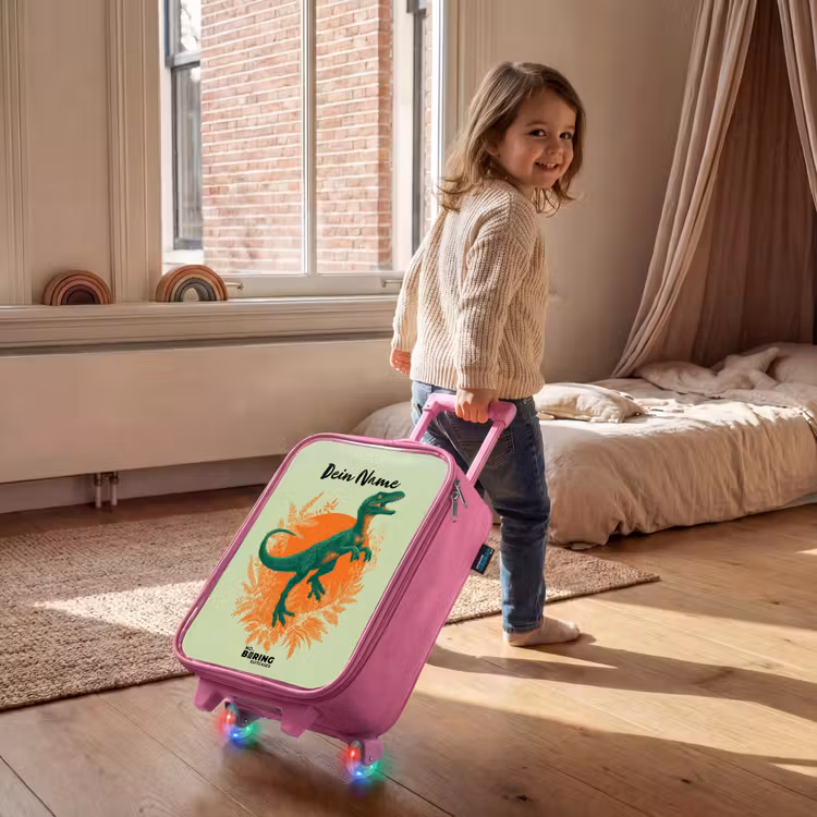 Kinderkoffer Rosa - Dino - Natur - Grün — 2