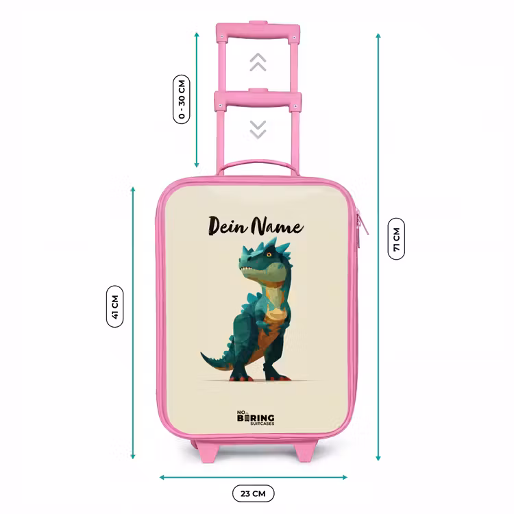 Kinderkoffer Rosa - Dino - Tier - Grün — 7