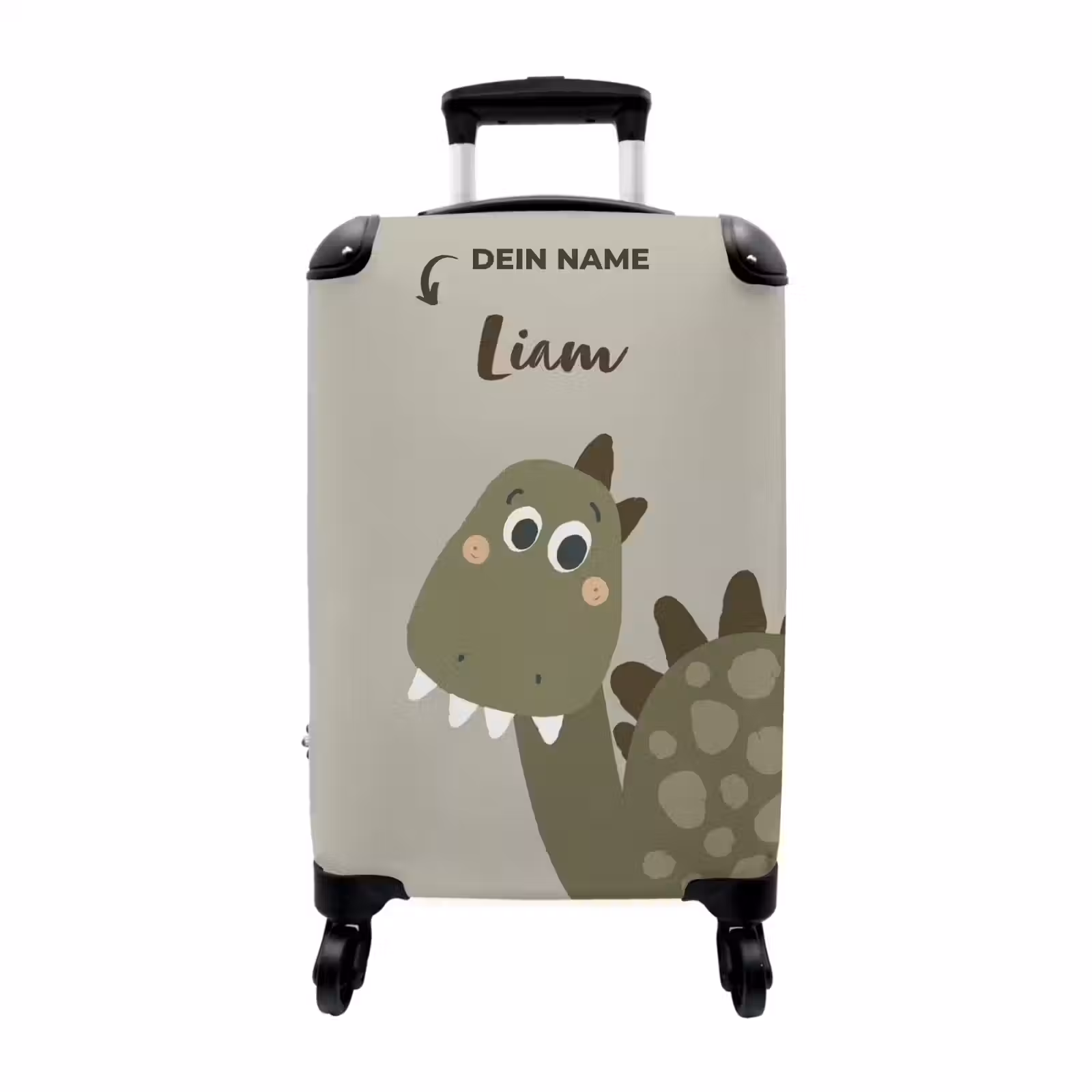 Koffer mit Name - Lustiger Dino — 1