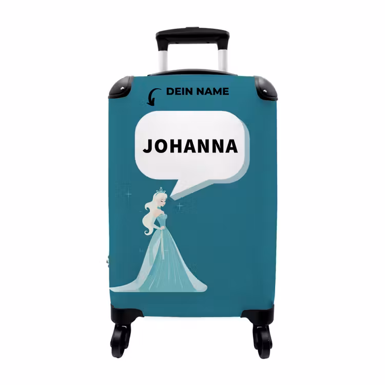 Koffer mit Name - Prinzessin Blau — 1