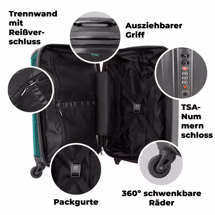 Koffer mit Name - Redender Roboter Grün — 7