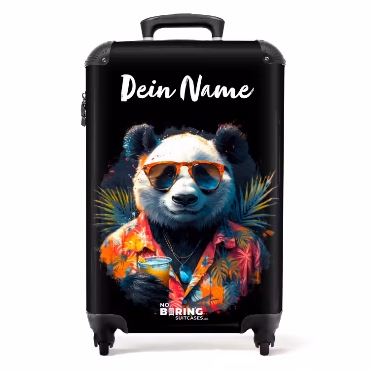 Koffer mit Name - Panda tropicana — 1