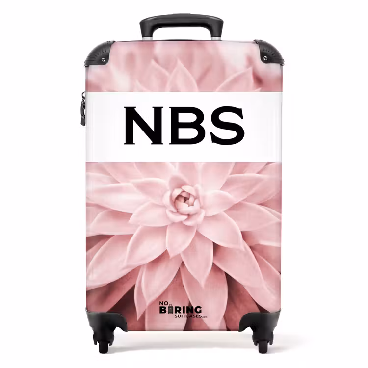 Koffer mit Name - Rosa Blume — 1