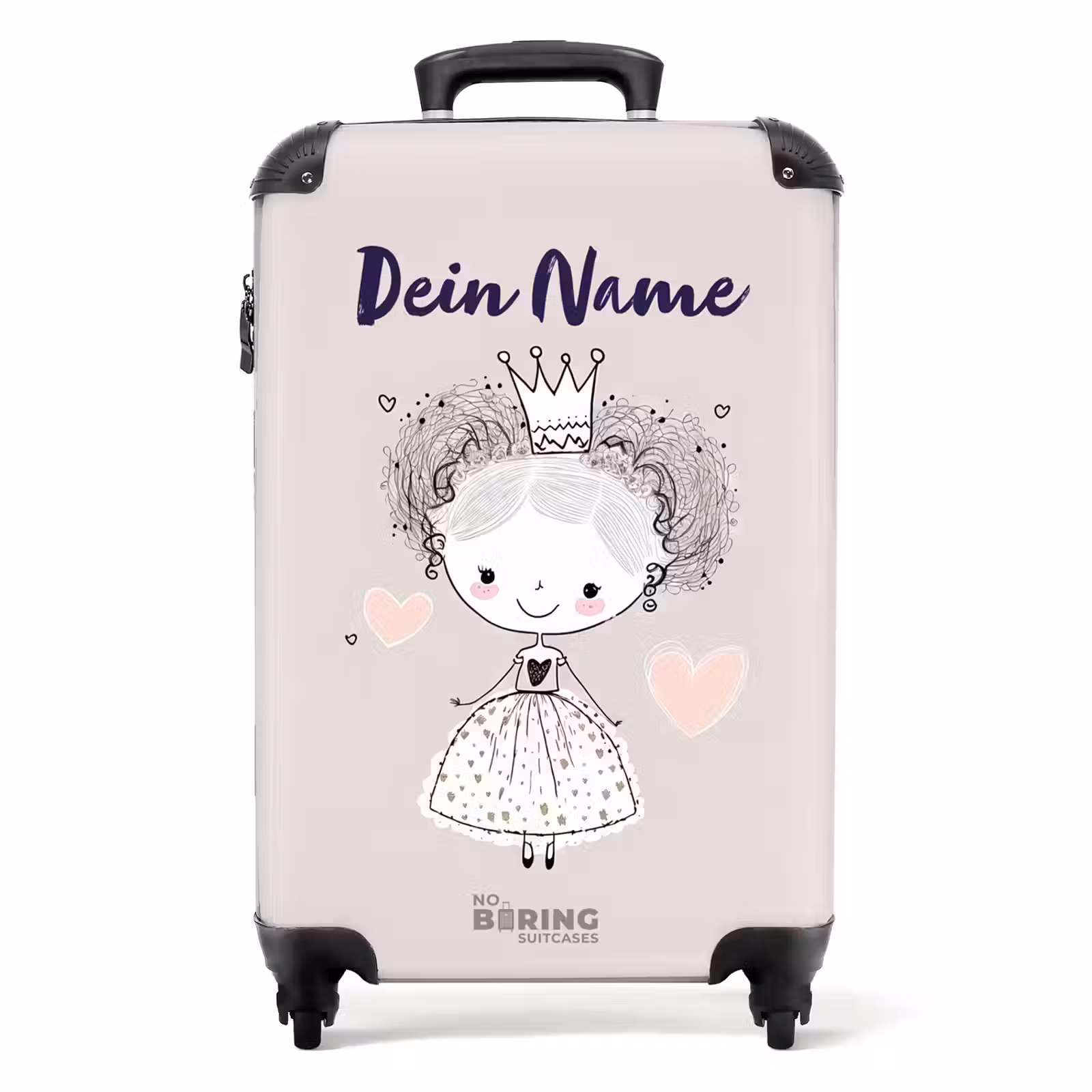 Koffer mit Name - Prinzessin mit Locken — 1