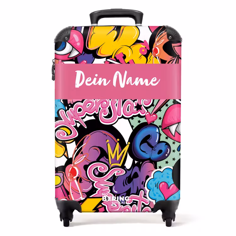 Koffer mit Name - Mädchenhaftes Graffiti — 1
