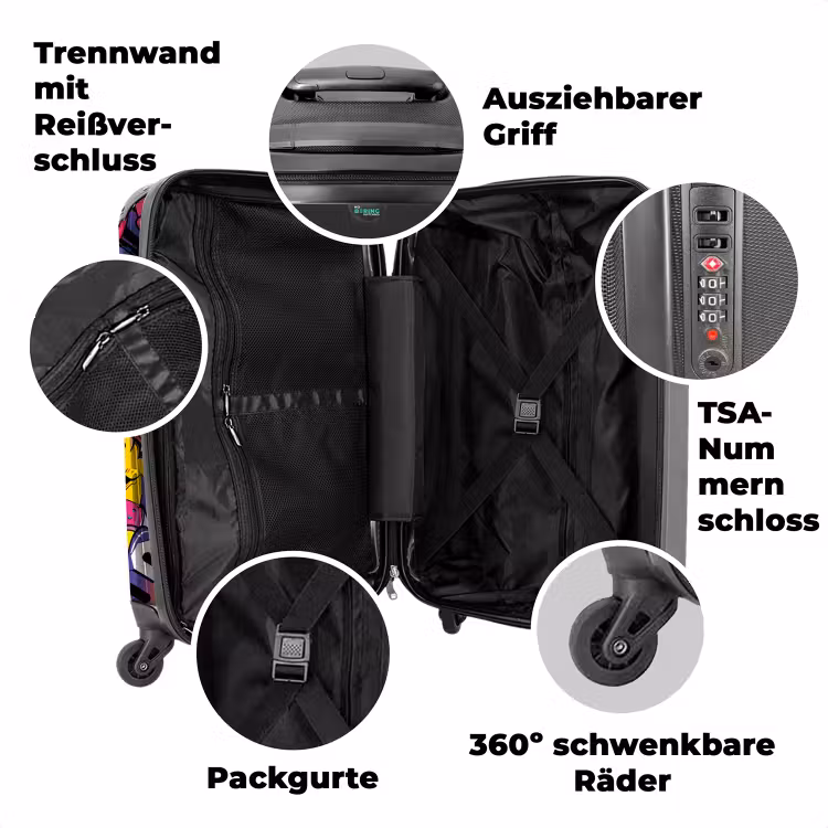 Koffer mit Name - Mädchenhaftes Graffiti — 7