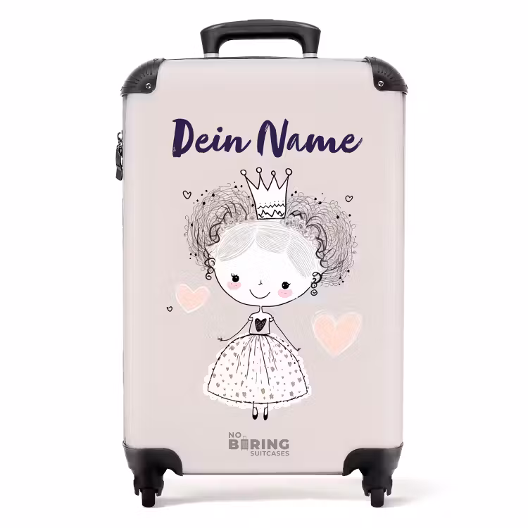 Koffer mit Name - Prinzessin mit Locken — 1