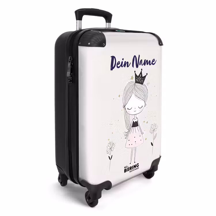 Koffer mit Name - Prinzessin mit schwarzem Kleid — 2