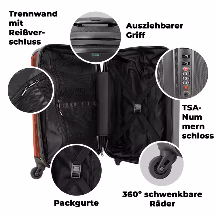 Koffer mit Name - Kühle Flammenkoralle — 7