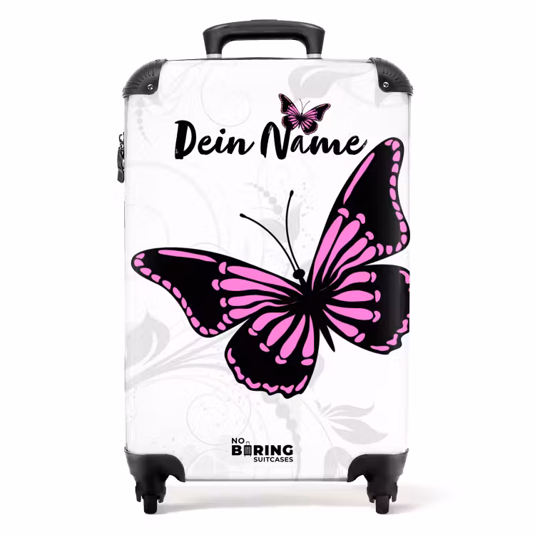 Koffer mit Name - Magenta-Monarch — 1