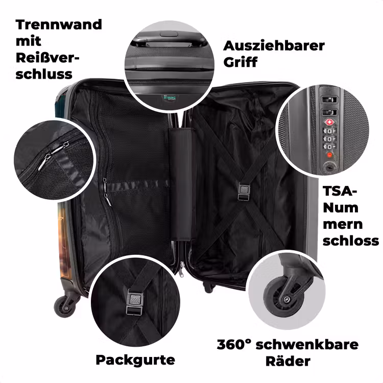 Koffer mit Name - Pastellfarbener Skyliner — 7