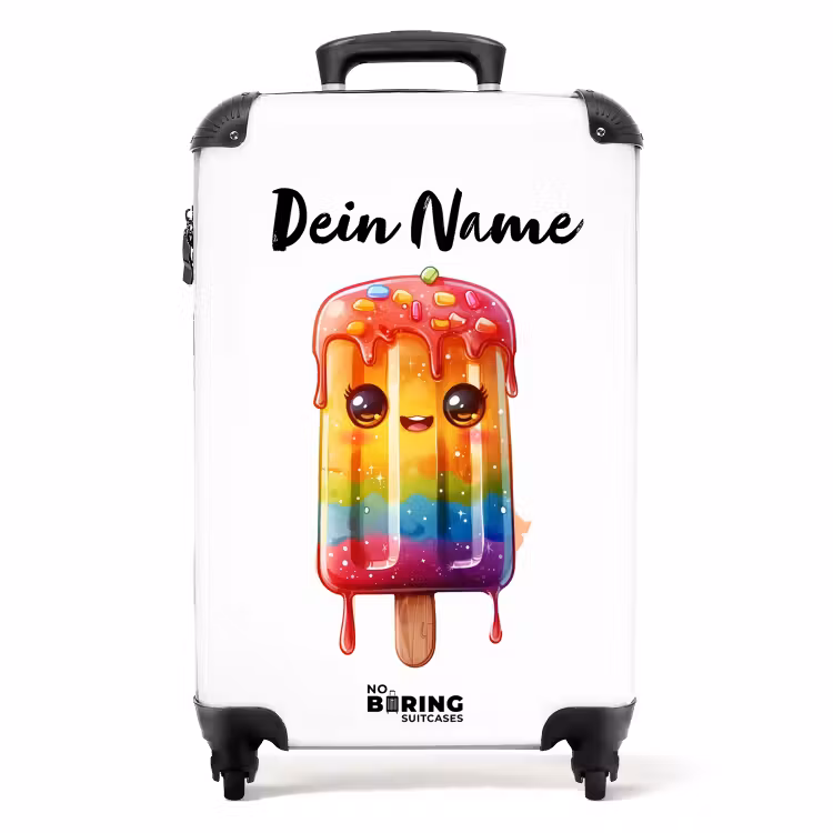 Koffer mit Name - Ruby Regenbogeneis — 1