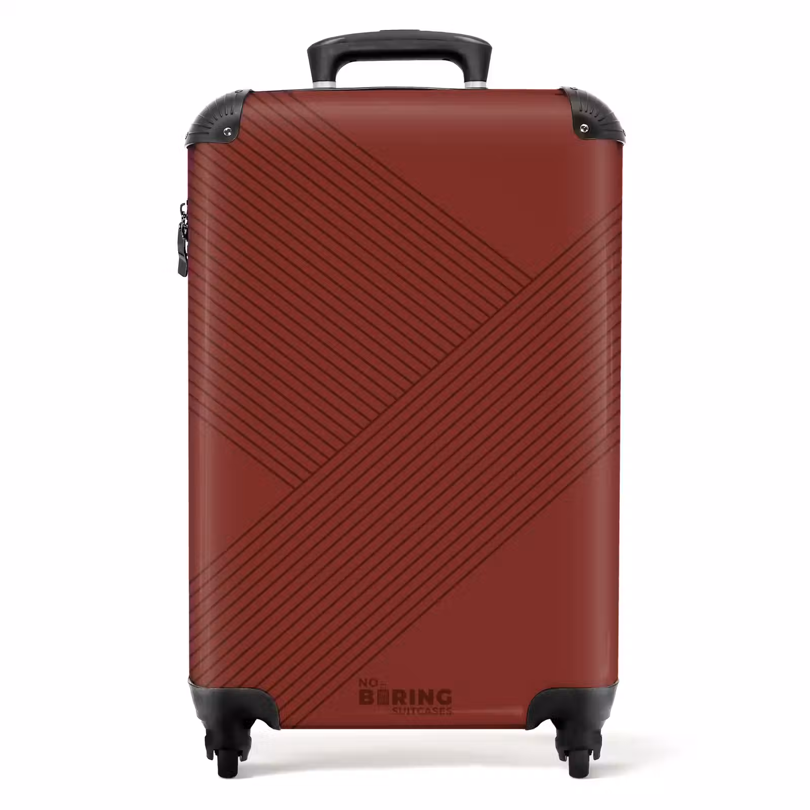 Koffer mit Name - Minimal - Schnittlinien vorhanden bordeaux — 1