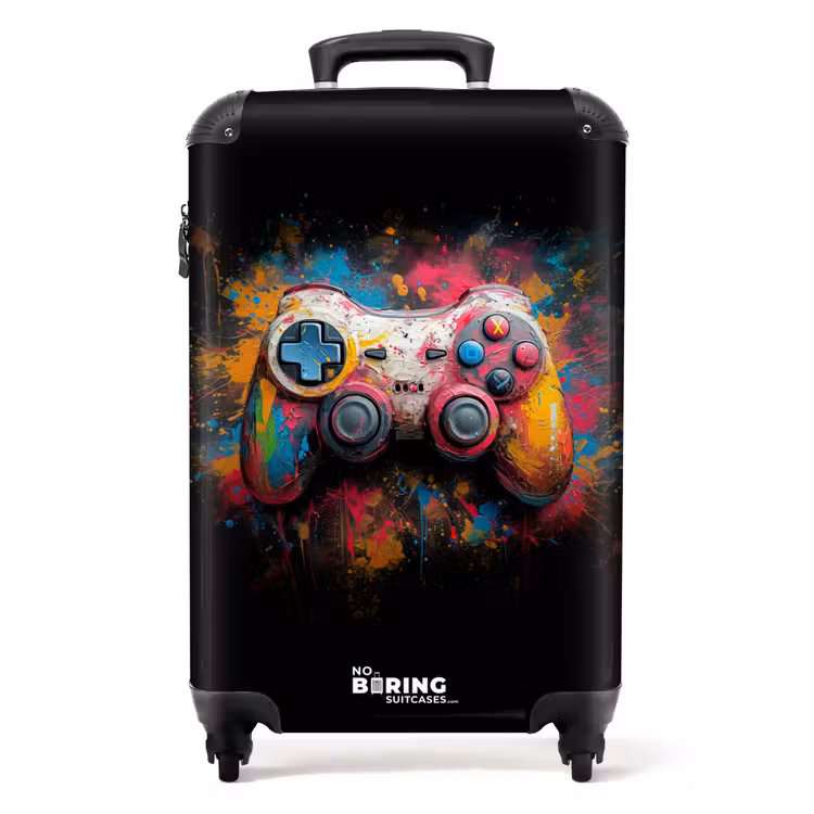 Koffer - Mit Farbe beschmierter Gamecontroller — 1