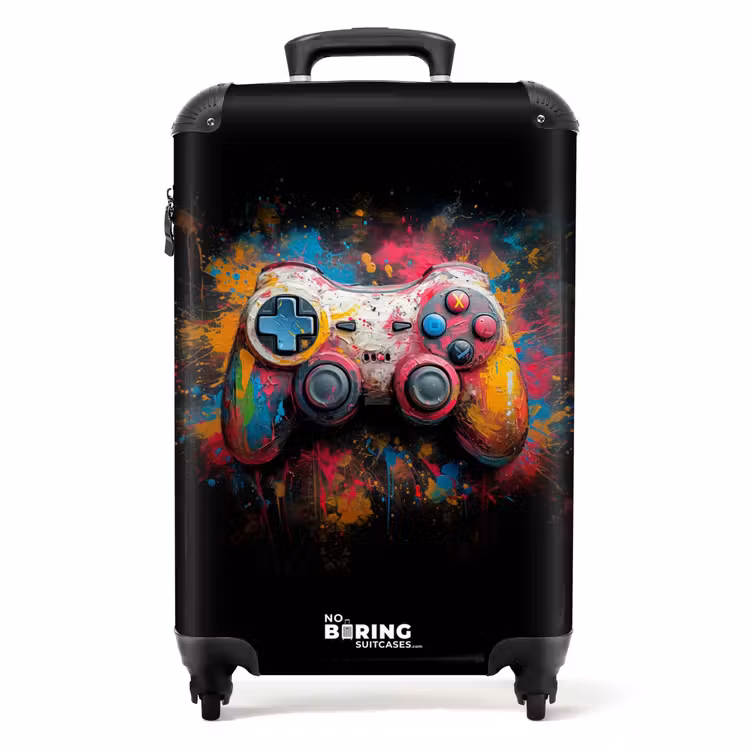 Koffer - Mit Farbe beschmierter Gamecontroller — 1