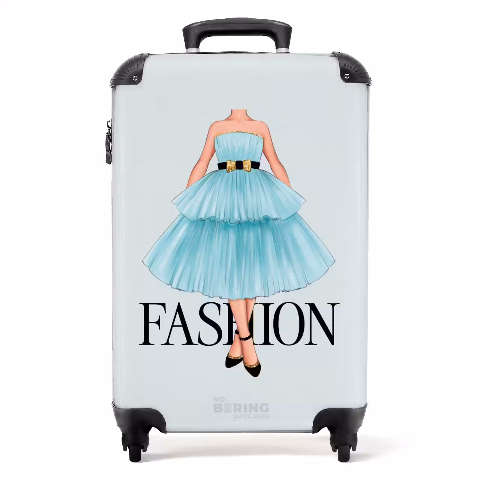Koffer - Mode - Blaues Kleid — 1