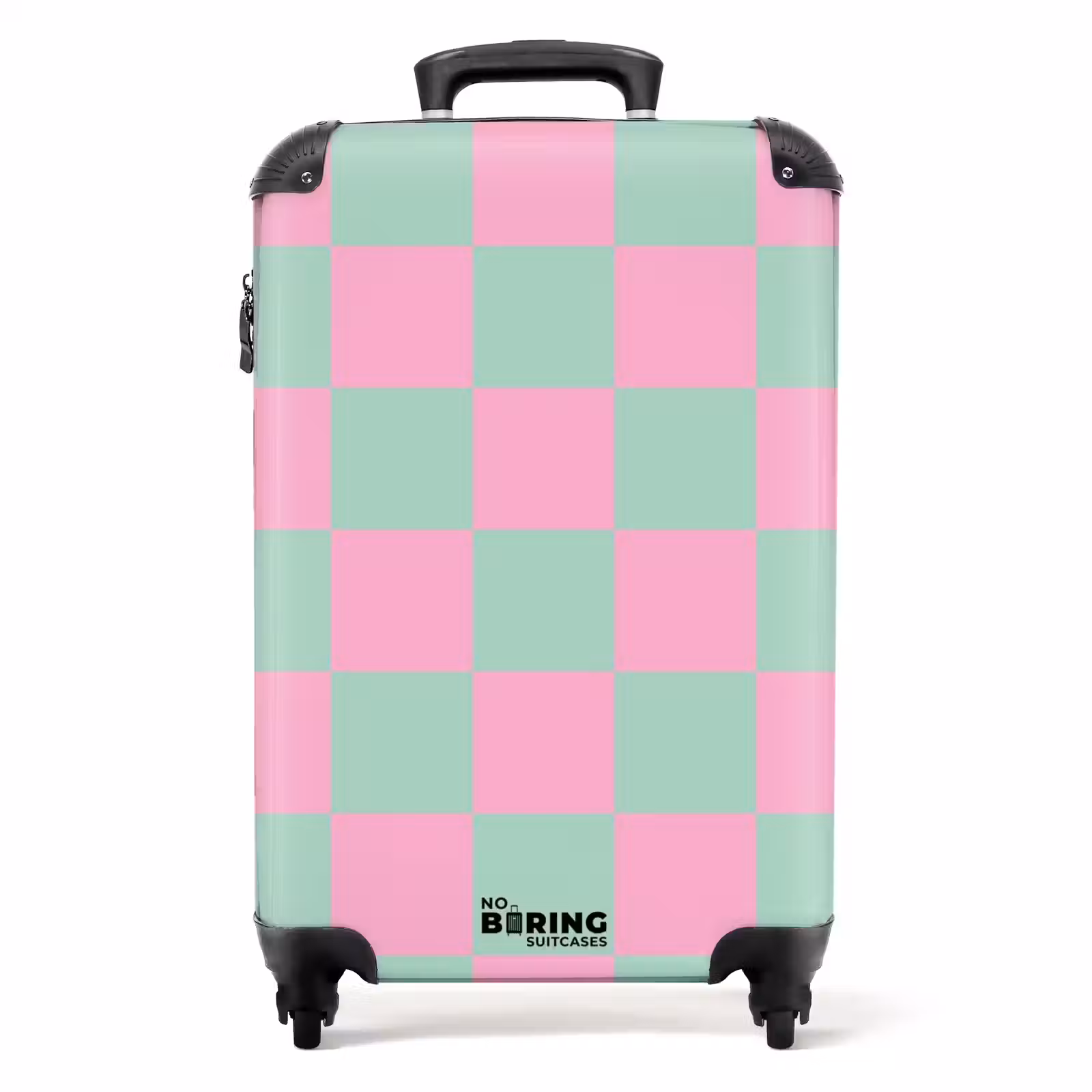 Koffer - Quadrate - Rosa/Mintblau — 1