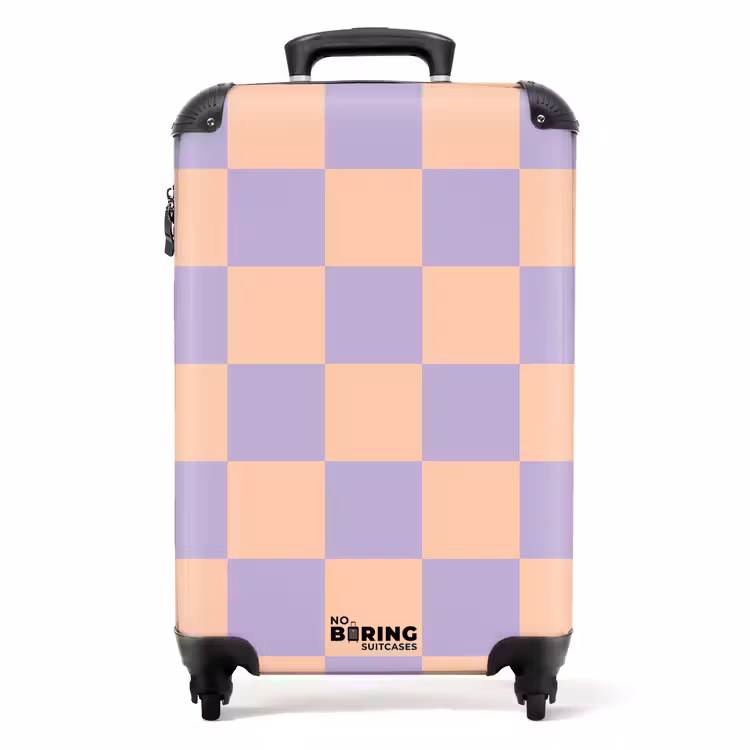 Koffer - Quadrate - Lila/Orange — 1