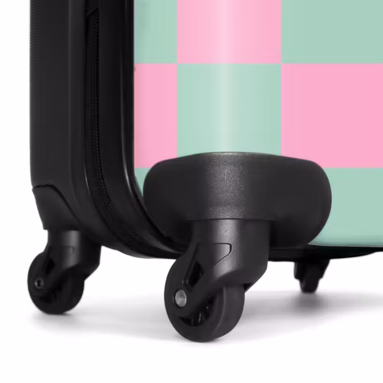 Koffer - Quadrate - Rosa/Mintblau — 6