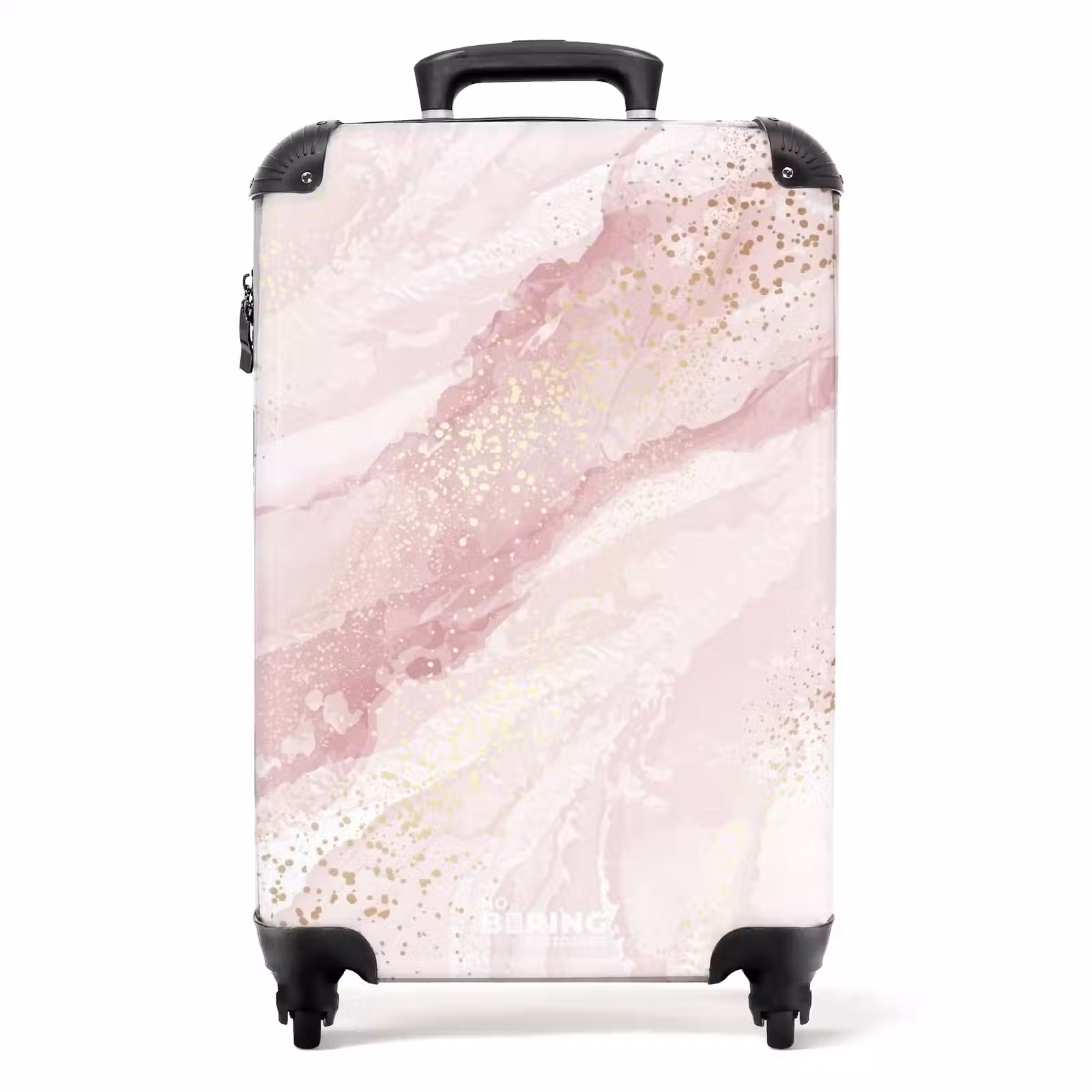 Koffer - Marmor - Schimmernde rosa Marmorstreifen — 1