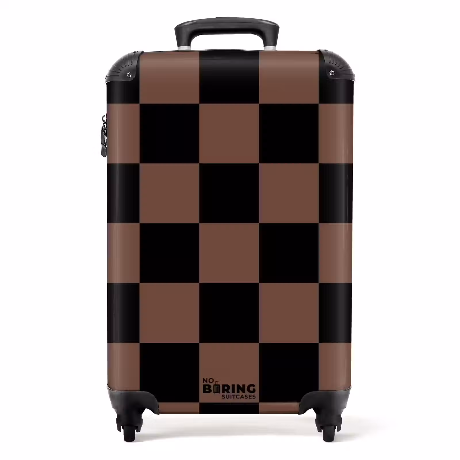 Koffer - Quadrate - Schwarz/Braun — 1