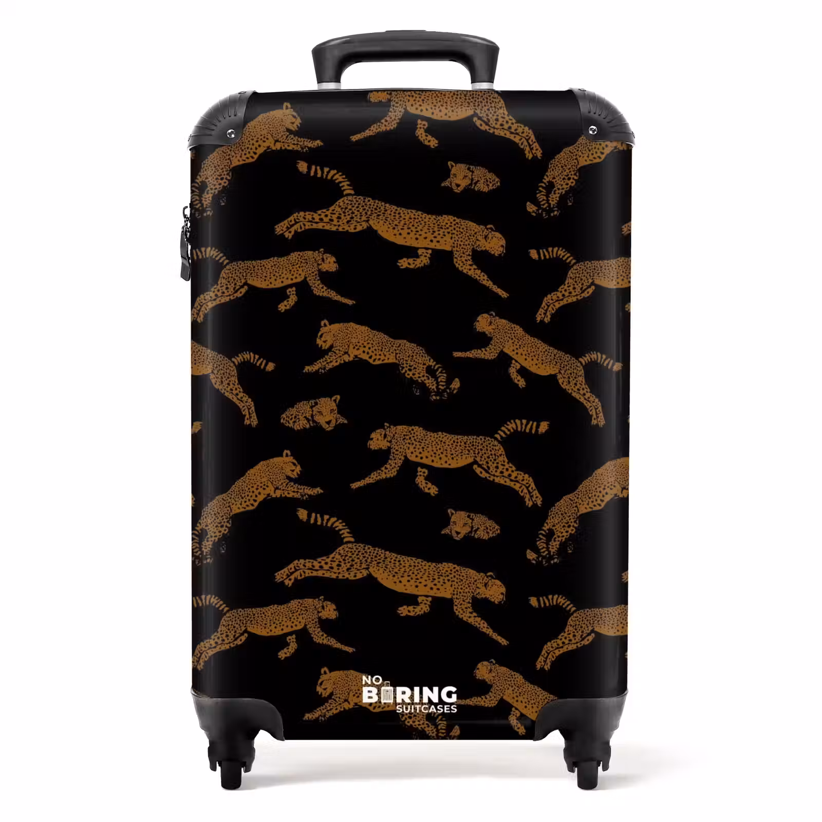 Koffer - Muster - Leopardenmuster auf Schwarz — 1