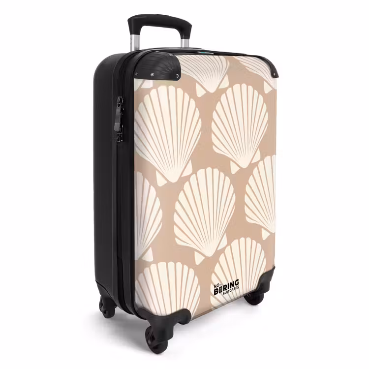 Koffer - Muster - Muschelmuster in Hellbeige — 2