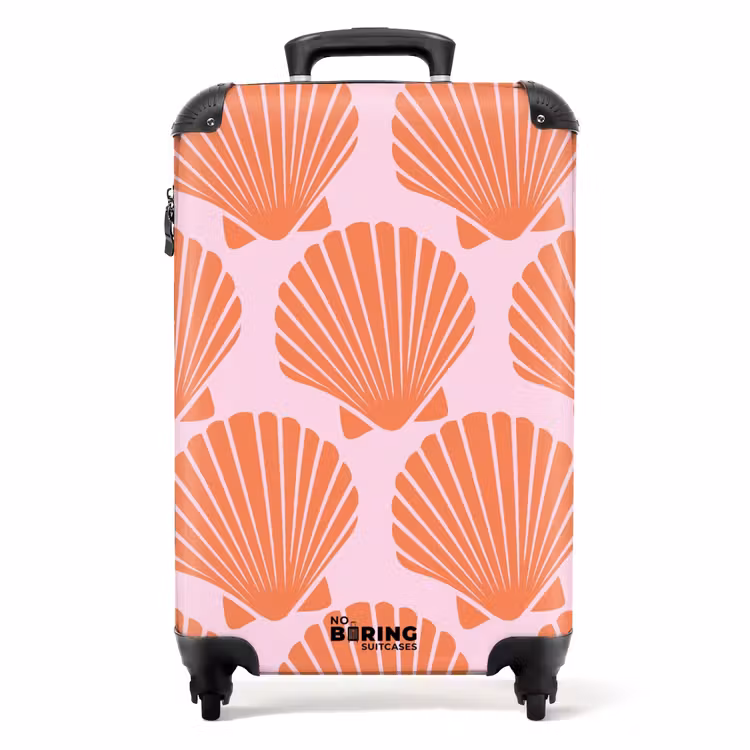 Koffer - Muster - Muschelmuster in Pastellrosa — 1