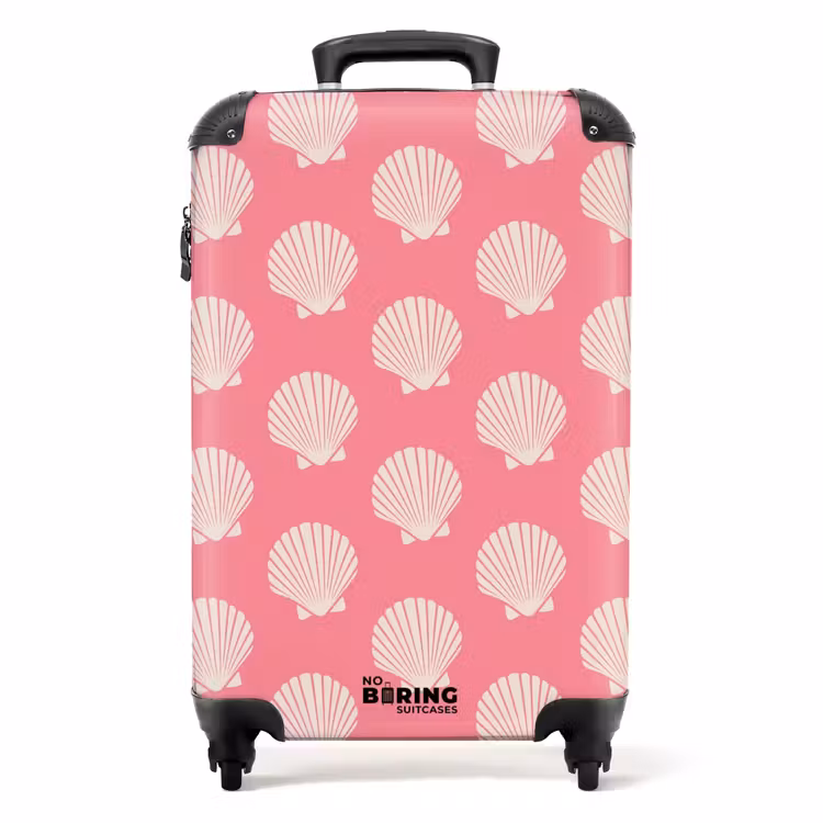 Koffer - Muster - Muschelmuster in zartem Rosa — 1