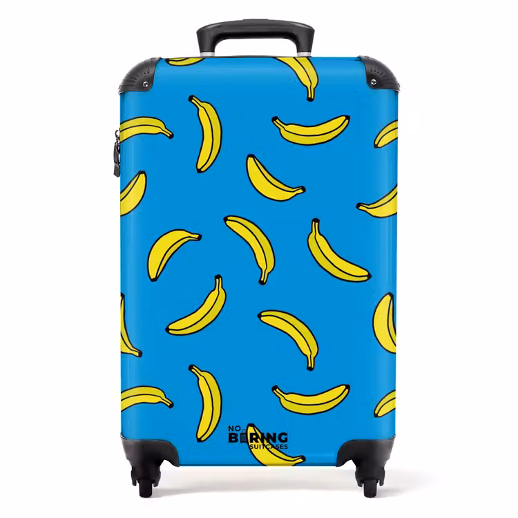 Koffer - Muster - Bananen auf Blau — 1