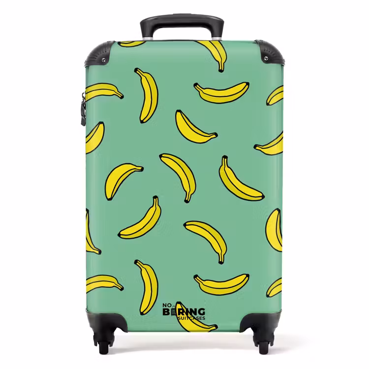Koffer - Muster - Bananen auf mintgrün — 1