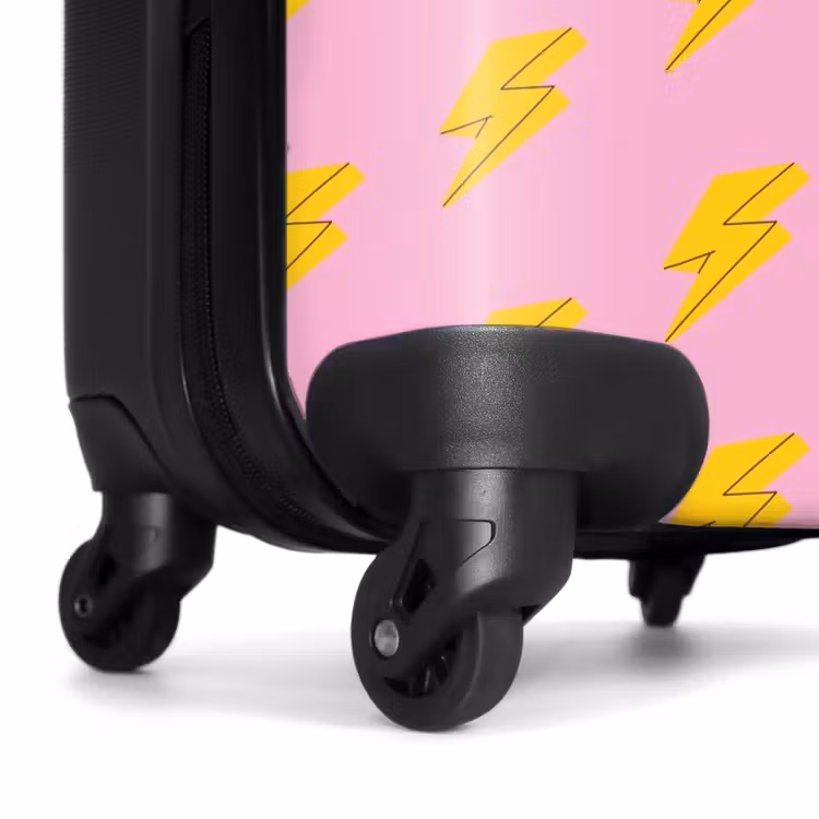 Koffer - Muster - Gelbe Blitze auf Rosa — 6