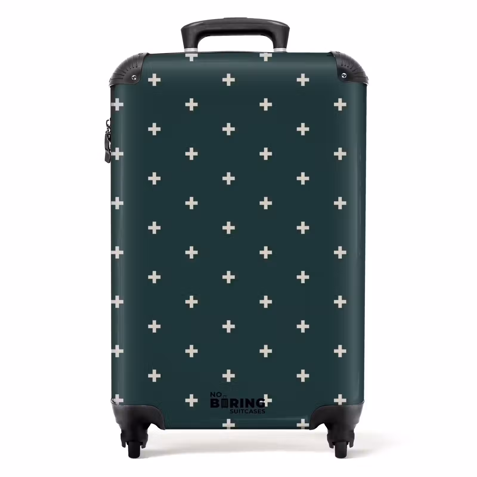 Koffer - Muster - Plus-Muster auf Grau-Blau — 1