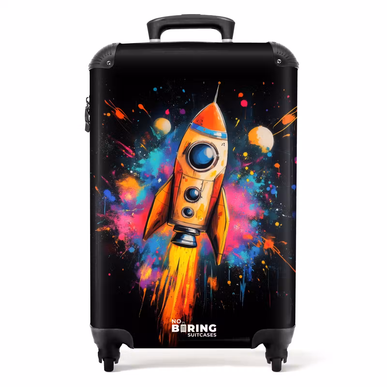 Koffer - Rakete im Weltraum mit Graffiti — 1
