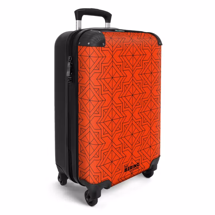 Koffer - Muster - Geometrisches Muster auf Orange — 2